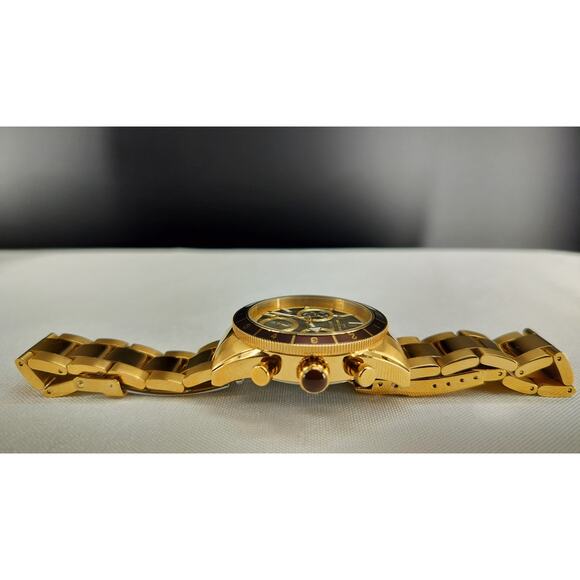 GLYCINE x INVICTA Men's Watch Quartz 5 Elements Gold - Picture 8 of 14